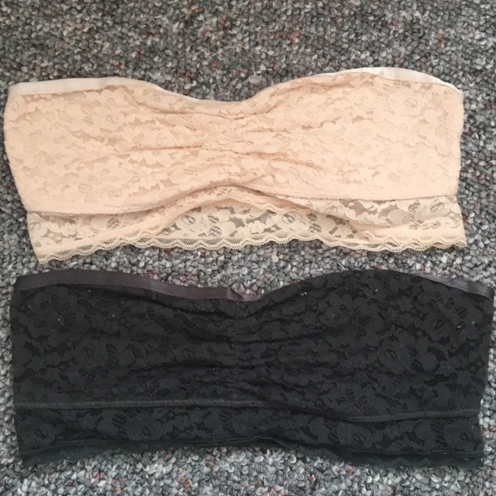 Lace bandeau bralette bundle